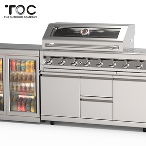 Moderno de acero inoxidable al aire libre de gabinete de cocina con <span class=keywords><strong>barbacoa</strong></span> de <span class=keywords><strong>carbón</strong></span> <span class=keywords><strong>y</strong></span> parrilla de <span class=keywords><strong>Gas</strong></span> - Product Image 3