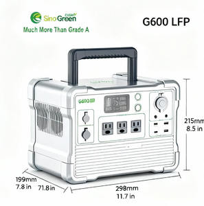 Estación de Energía Solar Portátil Recargable de 600W/1000W para Camping, Generador Solar Lifepo4 con MPPT para Dispositivos Electrónicos, 100% - Product Image 2