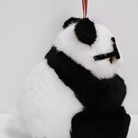 Anoeo FoShan Vente en gros - Jouets de haute qualité, porte-clés en peluche Panda porte-bonheur en coton PP de 4 pouces, haute visibilité