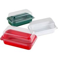 Barquettes de stockage alimentaire écologiques en PET, contenants en plastique jetables rectangulaires 22mm 26mm, emballage MAP pour boulangerie et repas