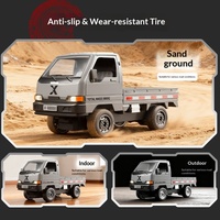 Camion de transport RC Wuling Hongguang de simulation transfrontalière, voiture électrique porteur pour enfants, pour garçons, course de drift, utilisation en intérieur