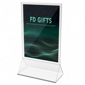 Acrylic <b>Table</b> Sign Counter Top Menu <b>Card</b> Display Sign Stand - Product Image 2
