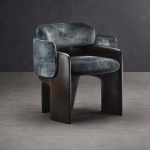 Sedia Moderna Semplice di Lusso in Legno Massello per <span class=keywords><strong>Soggiorno</strong></span>, Camera da Letto e Hotel, con Rivestimento in Flanella - Product Image 4