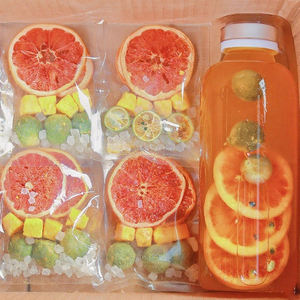 Doğal kireç greyfurt Kumquat ve ÇARKIFELEK MEYVESİ krizantem bitkisel çay poşeti karışık meyve sağlık çay - Product Image 5