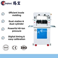 Machine de moulage par pression de semelles à double poste, état neuf, avec moteur à engrenages pour l'industrie de la chaussure