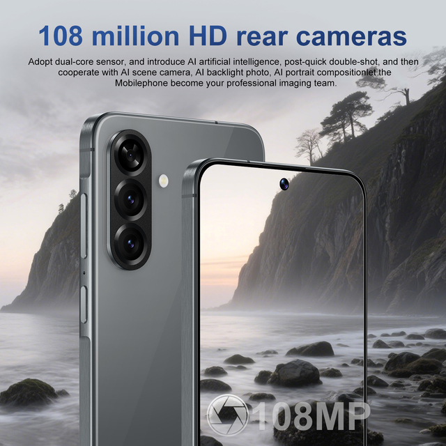 Bulk Price 3G 4G 5G Deca Core HD Smart Telephone 7.3 Inch OLED Display 108MP Camera 8000mAh Battery Beauty Camera Face