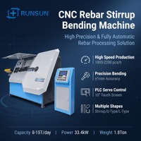 Máquina CNC para Doblar Estribos, Enderezar Varillas y Cortar, Dobladora de Aros para Construcción
