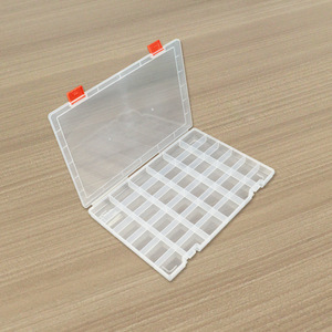 Transparent Plastic Storage Box 36 Compartment Grid Desktop Organizer For Jewelry Hardware Tools Beads Screws Rubber Bands - Product Image 4