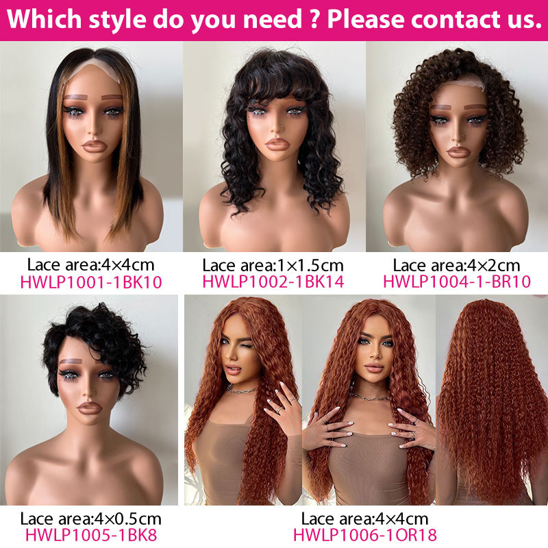 Perruques en cheveux naturels - Lace Partielle