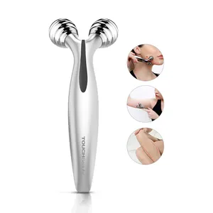 TOUCHBeauty 3D V-shape Roller Microcurrent Facial Beauty Roller Handheld Facial Contour Skin Tighten Device for home use beauty