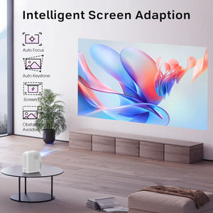 Projecteur LED Mini Portable 4K CRE CR55 2 Go de RAM Support Réglable Haut-parleurs Intégrés Vidéo Intelligente Cinéma à Domicile 500 Lumens ANSI - Product Image 4