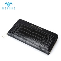 Kustom Pabrik kualitas tinggi merek mewah kulit PU dompet ritsleting panjang tempat kartu untuk wanita