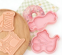 Moule à biscuits 3D en forme de machine à coudre, moule à découper en argile DIY, moule à embosser