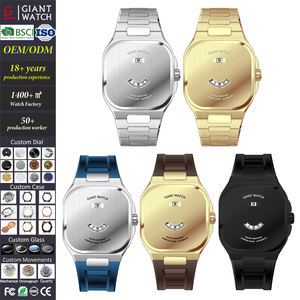 Reloj Mecánico con Logotipo OEM, Esfera Minimalista con Indicador de Hora de Salto, Acabado Vertical Cepillado, Calidad de Construcción Duradera, Relojes para Hombre - Product Image 1