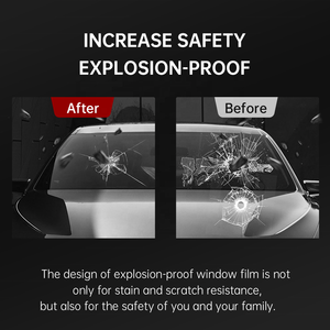 <span class=keywords><strong>Film</strong></span> <span class=keywords><strong>de</strong></span> protection professionnel <span class=keywords><strong>pour</strong></span> vitres <span class=keywords><strong>de</strong></span> voiture en PET 2 mil, anti-éclatement, anti-rayures, avec rejet <span class=keywords><strong>de</strong></span> chaleur et UV, <span class=keywords><strong>pour</strong></span> une protection <span class=keywords><strong>de</strong></span> la vie privée - Product Image 4
