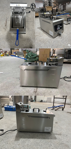 Friteuses carrées et rondes 14L Électrique à levage automatique Double panier <span class=keywords><strong>Friteuse</strong></span> à <span class=keywords><strong>gaz</strong></span> profonde - Product Image 4