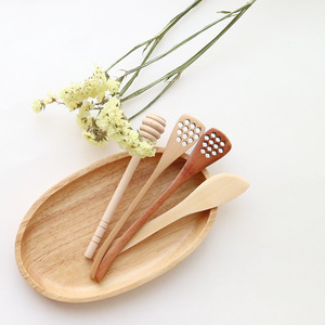 Nuevas cucharas <span class=keywords><strong>de</strong></span> madera para miel y café, cucharas largas para mezclar, herramientas para miel, agitador <span class=keywords><strong>de</strong></span> miel, palo para agitar, cuchara para miel, herramienta para tallar madera - Product Image 2