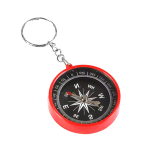Custom all'ingrosso <span class=keywords><strong>universale</strong></span> scuola magnetiche bussole 45mm all'aperto campeggio portatile tasca di plastica piccola <span class=keywords><strong>bussola</strong></span> con portachiavi - Product Image 2