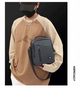 Échantillon gratuit Sac pour homme Sac décontracté pour homme Sac de sport de plein air tendance Sac à bandoulière décontracté pour homme - Product Image 4