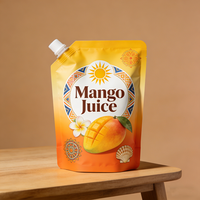 Pochette à bec verseur en plastique alimentaire réutilisable personnalisée pour bière, champagne, tequila, jus, yaourt avec protection