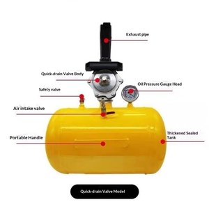 Compresseur d'air pour pneus, <span class=keywords><strong>gonfleur</strong></span> haute pression pour pneus de voiture et de camion, réservoir d'air de 3/5/10 gallons - Product Image 2