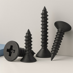 Tornillos autorroscantes avellanados Dagu M1.2 M5 con cabeza Phillips endurecida de zinc negro para la industria de la construcción metálica - Product Image 2