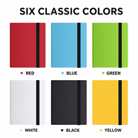 Classeur de cartes à collectionner personnalisé, capacité 360 cartes, avec sangle élastique et pages PP haute transparence pour cartes de jeu de collection
