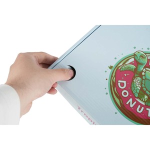 Scatole per <span class=keywords><strong>Pizza</strong></span> Usa e Getta da 9 Pollici, Piccole Confezioni in Carta Kraft per <span class=keywords><strong>Pizza</strong></span> Familiare con Logo per Fette Singole - Product Image 4