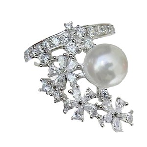 10601 Accesorios de Perlas DIY, Base de Anillo de Plata S925 con Soporte Vacío para Perlas Redondas de 11-13 mm, Herramientas y Equipos de Joyería de Moda - Product Image 5