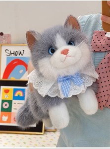Muñeco de peluche de gato de simulación, lindo, con sonido, de la serie 'Healing' para niñas, almohada, regalo, venta al por mayor - Product Image 4