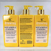 Lotion corporelle à la vitamine C et au curcuma la plus vendue. Contient de l'acide ascorbique - Éclaircit le teint. Hydratation douce. 444 ml.
