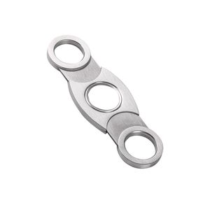 Coupe-cigares <span class=keywords><strong>à</strong></span> double lame en acier inoxydable, guillotine en forme <span class=keywords><strong>de</strong></span> 8, <span class=keywords><strong>ciseaux</strong></span> <span class=keywords><strong>à</strong></span> cigares portables - Product Image 1