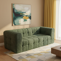 Canapé compressé en mousse pour petit appartement, style italien, sans cadre, pour salon