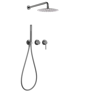 Luxus 2 Wege Badezimmer gebürstet Roségold Wand montage Badezimmer Dusche Set Dusche Wasserhahn Mixer Set mit Hand brause - Product Image 3