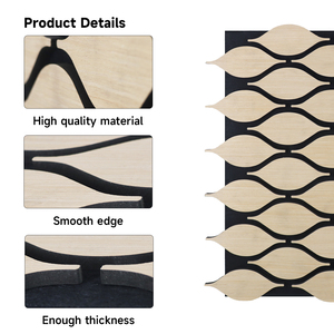 Panneau acoustique en bois <span class=keywords><strong>de</strong></span> forme unique pour l'insonorisation, la réduction du <span class=keywords><strong>bruit</strong></span>, la décoration murale moderne, le bureau à domicile, l'absorption acoustique du studio - Product Image 5