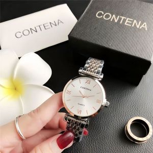 Relojes clásicos para mujer, relojes de moda elegantes y populares, relojes de cuarzo de lujo para dama, personalizados de fábrica, de acero inoxidable, resistentes al agua. - Product Image 1