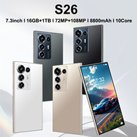 Smartphone S26 Ultra con Pantalla Grande de 7.3 Pulgadas, 16GB+1TB de Almacenamiento, Reconocimiento Facial, Soporte Multi-Idioma, Nuevo 2026