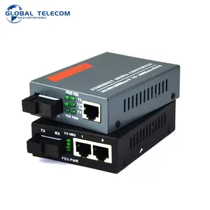 TP 링크 및 Netlink 10/100/1000 20KM 기가비트 2 포트 광섬유 미디어 컨버터 SC 2RJ45 미디어 컨버터