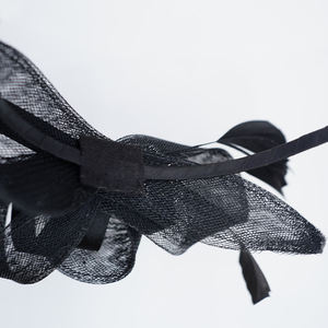 بيع بالجملة عالية الجودة للسيدات أنيقة فاشيناتورس الأكثر شعبية سباق الخيل والحفلات نمط عصابات الشعر القبعات السوداء فاسكو - Product Image 6