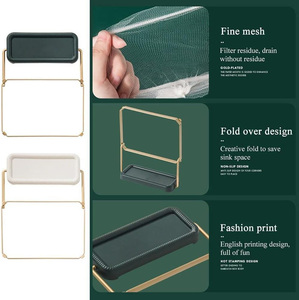 Escurridor de Fregadero Plegable de Metal con Filtro de Malla Desechable para Verduras y Frutas, Accesorios de Cocina - Product Image 4