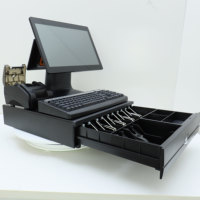 Terminal de point de vente populaire à double écran 15,6 pouces CITAQ N1, système de caisse tactile Linux/Windows 128 Go, garantie 3 ans