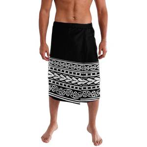 Samoa da uomo stampa <span class=keywords><strong>Sulu</strong></span> personalizzato Ie fiori polinesiani Faitaga abbigliamento tribale nuova moda Sarong Drop Ship - Product Image 5