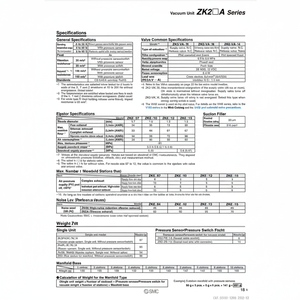 Unidad de vacío industrial SMC Pneumatics modelo - Product Image 1
