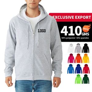 Sweat à capuche de sport et de loisirs en polyester, avec logo personnalisé, broderie européenne, fermeture éclair, tissé, pour l'automne, rouge uni imprimé - Product Image 4