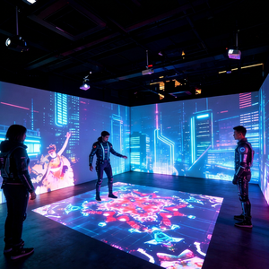 Système de projection 3D immersif pour les musées scientifiques, les galeries d'art numérique, les zones scéniques et les expositions culturelles en intérieur - Product Image 1