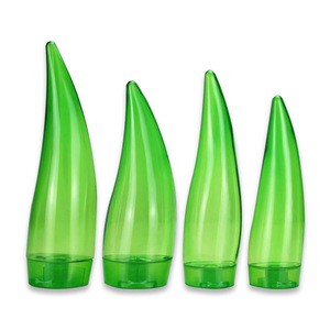 250ML cow horn aloe vera gel bottle flip cap upside down moisturizing and hydrating shaped bottle skin care package