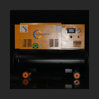 Compresseur d'air rotatif à vis industriel LINGYUE 7,5 kW 8 bars, portable, refroidi par air, lubrifié, avec moteur et pompe PLC