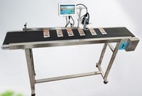 Imprimante jet d'encre en ligne, codeur de date, convoyeur de bureau 600 DPI pour emballage de bouteilles et de boîtes, vente en gros, OEM, ODM, directement de l'usine