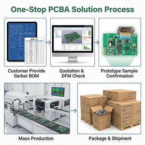 Service d'assemblage de circuits imprimés multicouches, cartes PCBA, conformes ISO/ROHS, avec fichiers BOM et Gerber personnalisés - Product Image 6