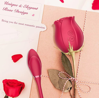 Klitoris-G-Punkt-Rosen-Vibrator mit Vibration, Rosen-Spielzeug für Frauen, Vaginal- und Analstimulator, Brust-Nippel-Ei-Massagegerät
